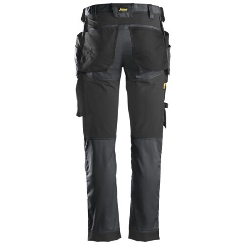 Snickers 6241 Allroundwork Stretch Trousers (Steel Grey/Black) - Image 2